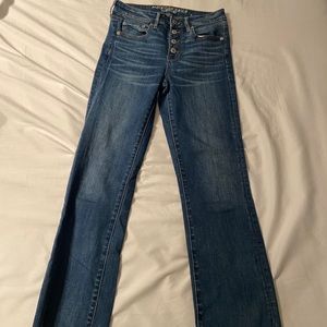 American Eagle crop flare jeans